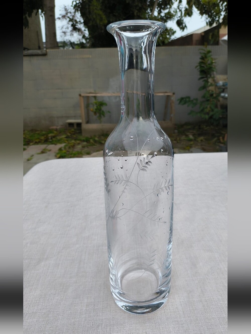 14" William Yeoward Country Wisteria Crystal Decanter / Carafe